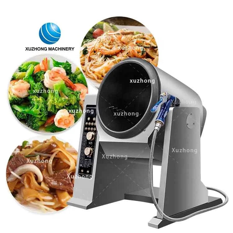 5kw Fried Rice Machine 6L Restaurant Hotel Kitchen Electric Wok Automatic Stir Fry Machine Intelligent Fried Rice Robot Cooker