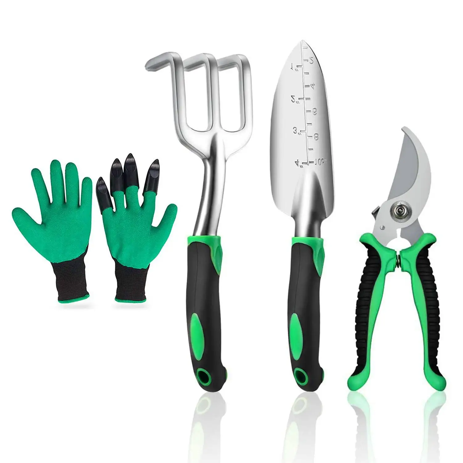 Gardening Tools Floral Carrying Case Gardening Hand Tools With Trowel Rake Weeder Pruner Shears Small Shovel Hand Tools Set