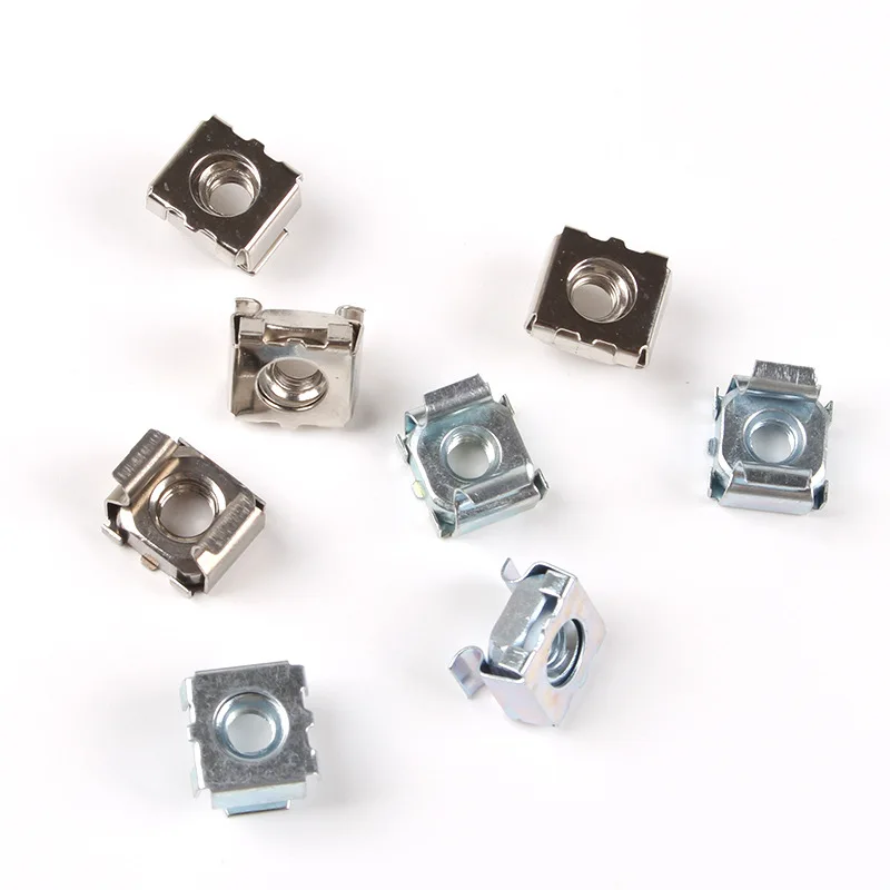 Carbon Steel Stainless Steel 304 316 Anti Rust Zinc Plated M3 M4 M5 M6 M8 M10 M12 Square Lock Cage Nuts