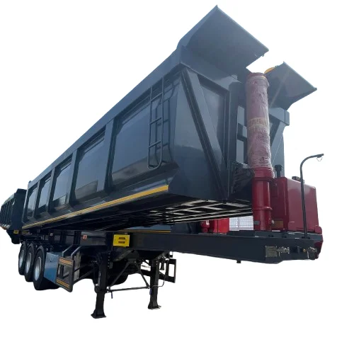 Customized 50 Ton U-Shape Rear Dumper Semi 3 Axles Carbon Steel Dump Truck Trailer for Sale