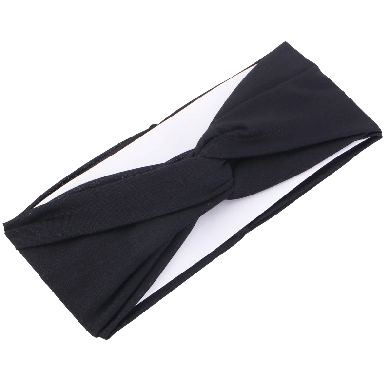 Wholesale Custom Logo Hair Accessories Yoga Elastic Hair Bands Workout Running Sport Non Slip Sweat Hair Wrap For Women