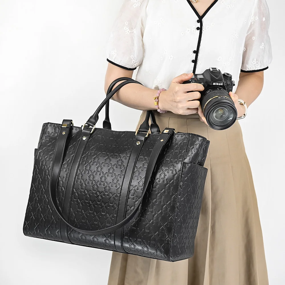 Multiple Professional Black Microfiber Leather Large Video Lens Tote Shoulder Custom Camera Bags For Photographer Travel Outdoor