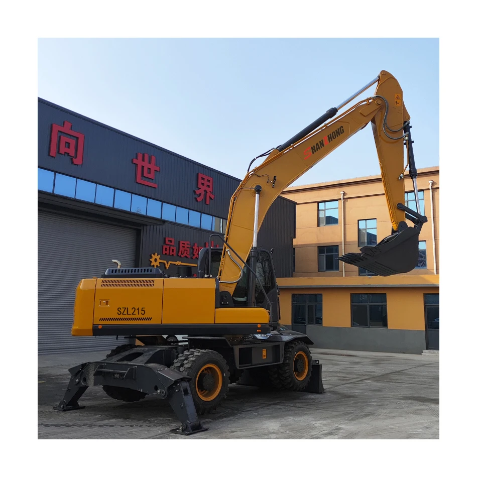 3% off Low fuel consumption China Original Shanzhong SZL215 Wheel Excavator for sale