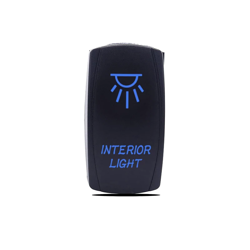 Ready to Ship New Arrived 12v Rocker Switch 12v-24v Abs Waterproof Rv Caravan Marine Green Led Rocker Switches