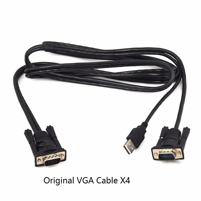 Factory 4 port VGA KVM Switch manual Switch 1 input to 4 output VGA KVM Switch