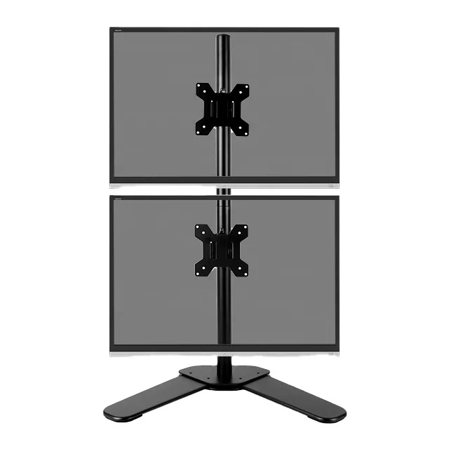 Dual Monitor LCD PC Stand Mount 2 Monitor Arm Stand Up To 17.6 lbs