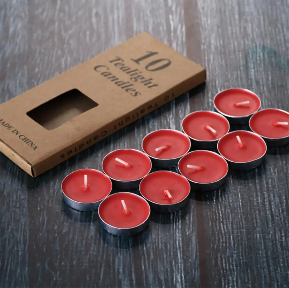 Custom Factory Long Lasting Mini Smokeless Tealight Candles For Dinners Parities Home Decoration Wedding