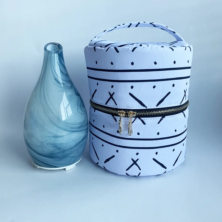 Wholesale 10-bottles travel essential oil diffuser carrying case tote essential oil storage bag for aromatherapy