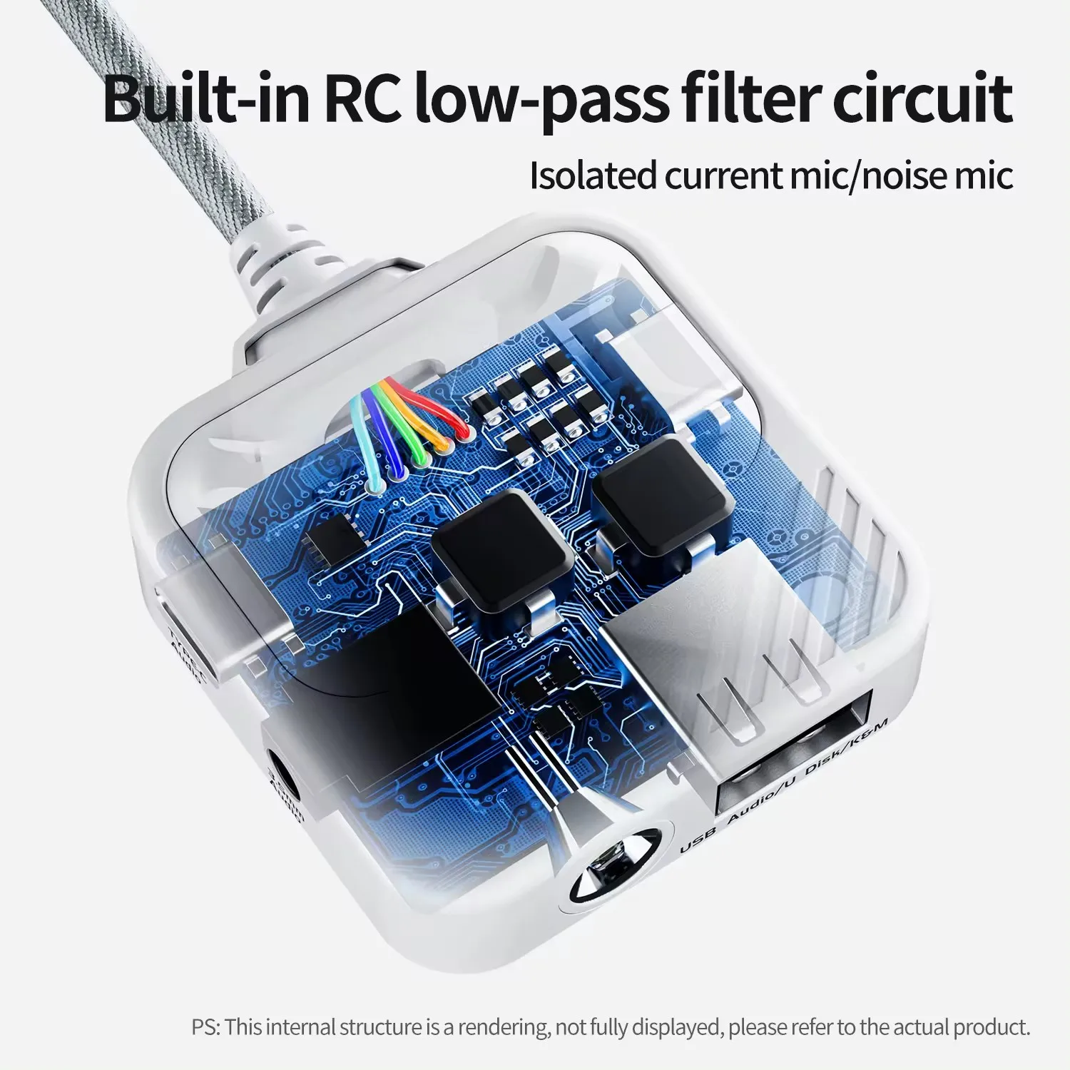 4in1 Adapter Cable Type-c To 3.5mm To Type-c For Iphone Ipad Usb C Audio Headphone Flash Drive Usb Adapter Cable For Usb Cable