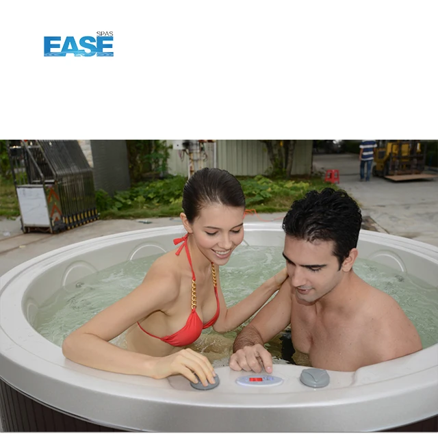 OEM Custom Factory 6 Persons Acrylic Round Hot Tub Whirlpool Outdoor Jacuzi Bathtub SPA Pool