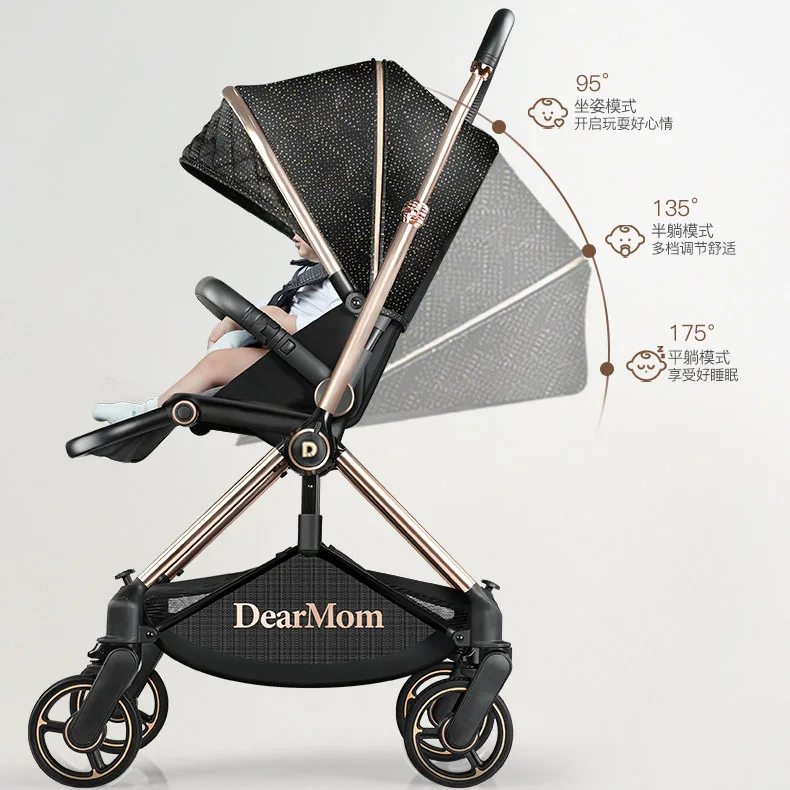 oem solid & Stable Construction one second two-way collapsible stroller baby horse stroller