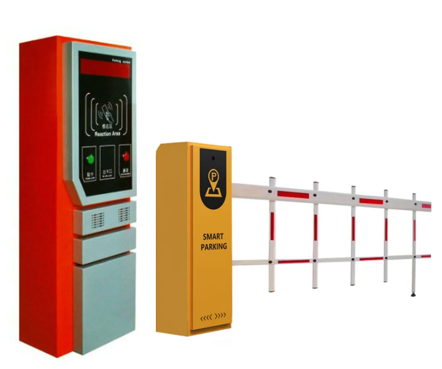 Unattended Parking Lot Smart Car Barrier Parking System Self-service Auto-payment Machine automatic traffic boom gate