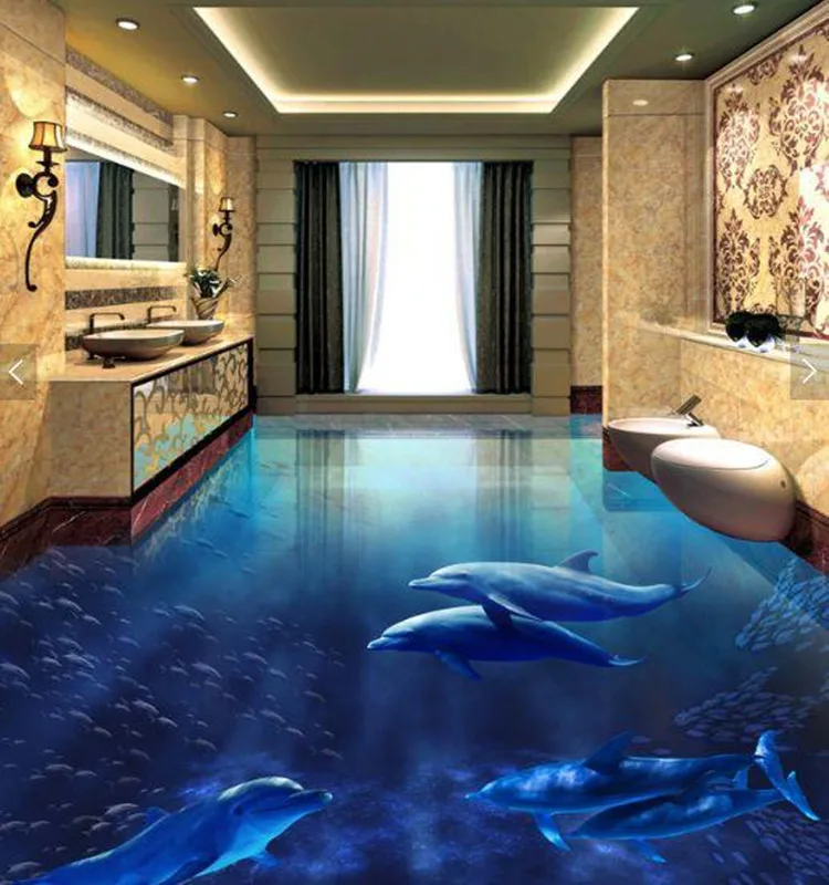 High Quality Crystal Clear self leveling Epoxy Resin floor paint 3d flooring paint