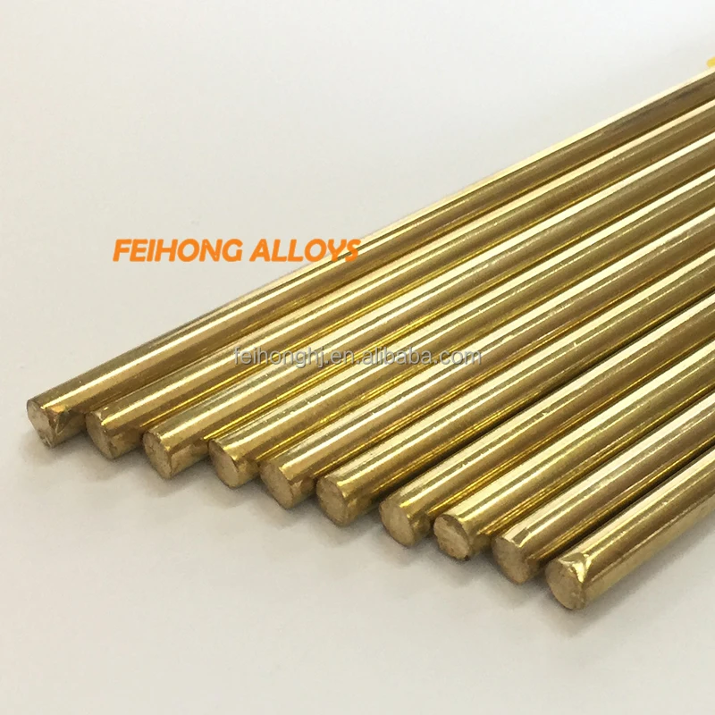 Automobile Ship Electrical HS221 Copper Zinc Brazing Alloys Welding Rods Brass Brazing Rod
