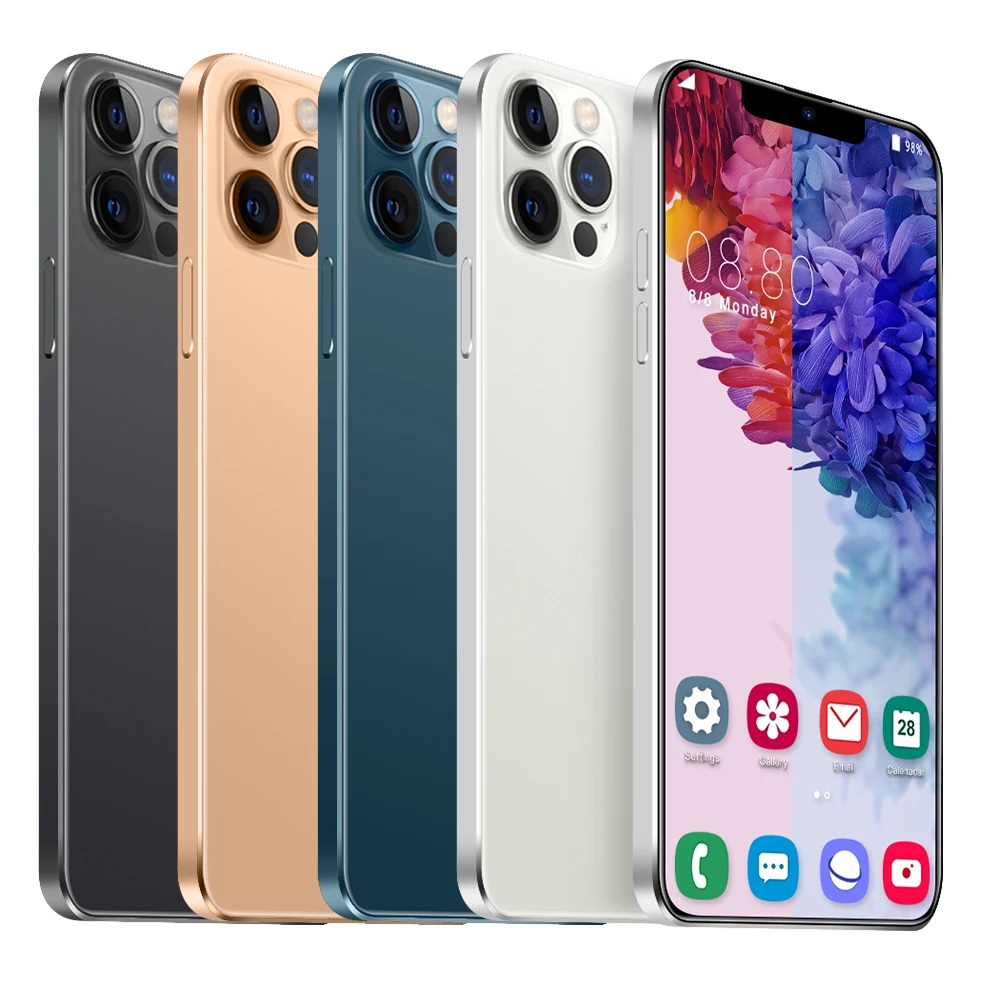 I12 Pro max 8 ГБ + 256 13 МП 24 6 5 дюймов новый сотовый телефон Android Мобильные телефоны 4G 5G