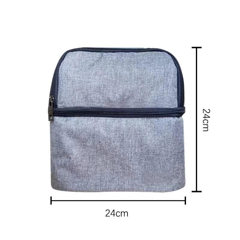 Fitness Food Safe Insulated Zippered Thermal Cooler Lunch Bag Portable Cationic Waterproof Insulation Lunch Box Bag
