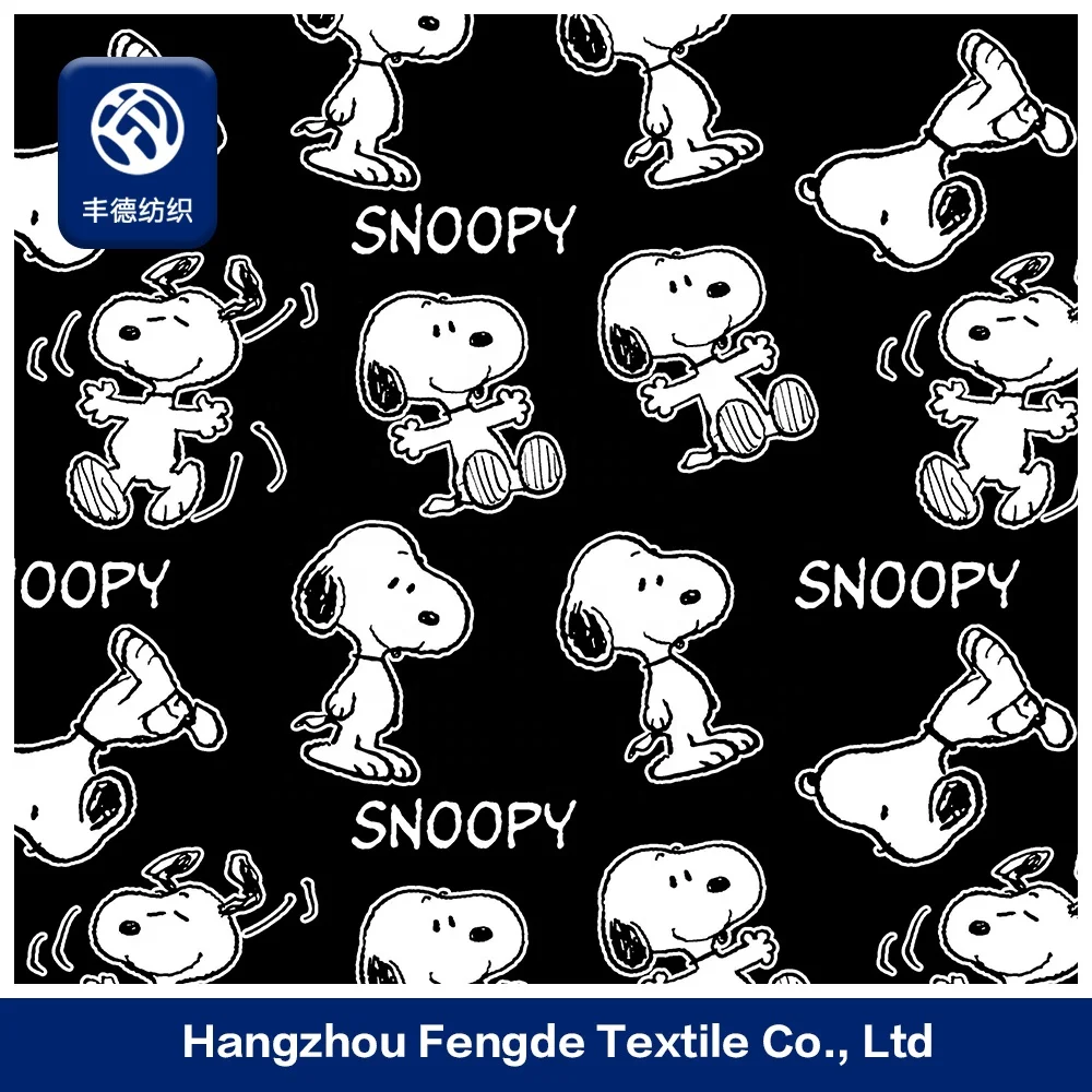 Полиэстер Оксфорд snoopy печатных ткань