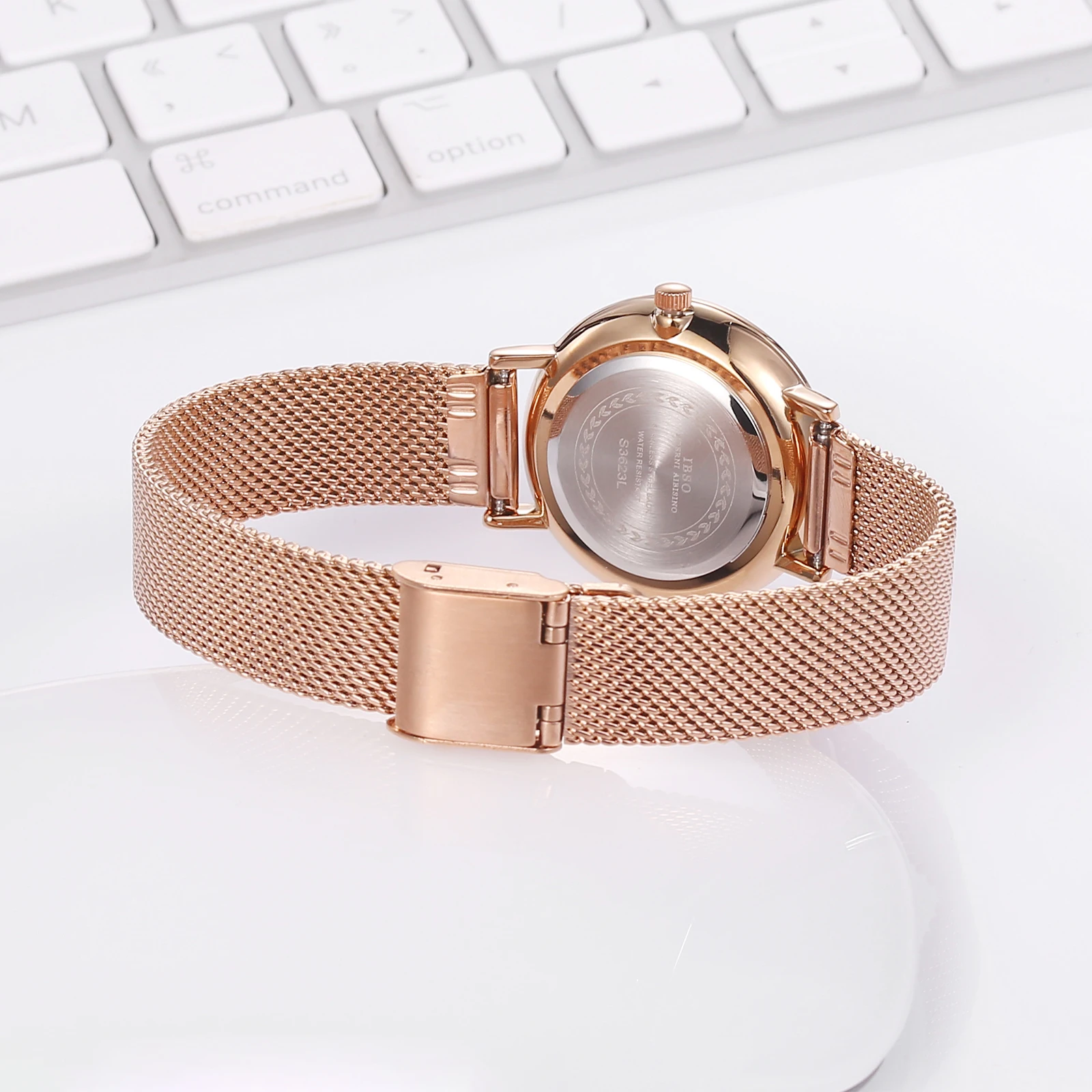 IBSO 2024 New Luxury Japanese Movement Quartz Watch Business Fashion Style Stainless Steel 30mm 9mm Alloy Limited Edition Seiko