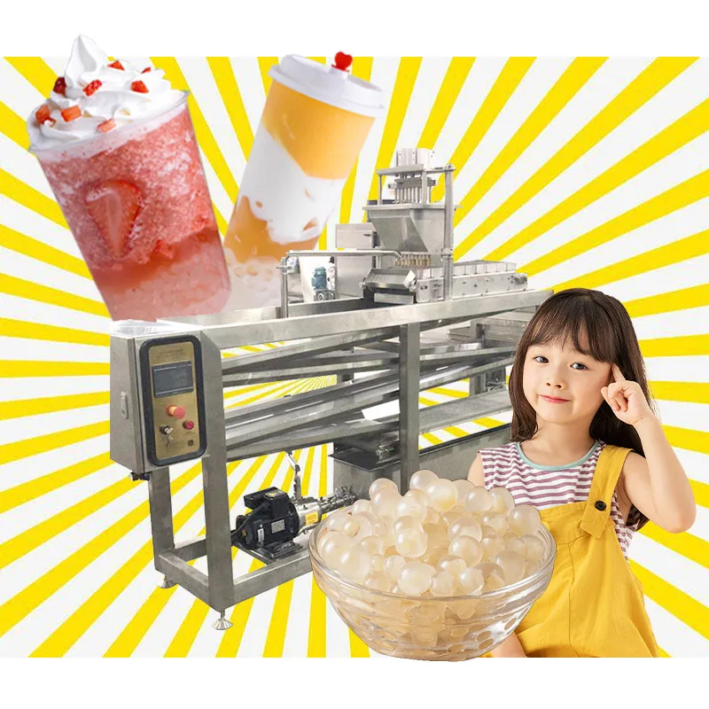 QH-400 Popping Boba Making Machine Ball Making Machines Popping Boba Pearls Maker Popping Boba Production Line