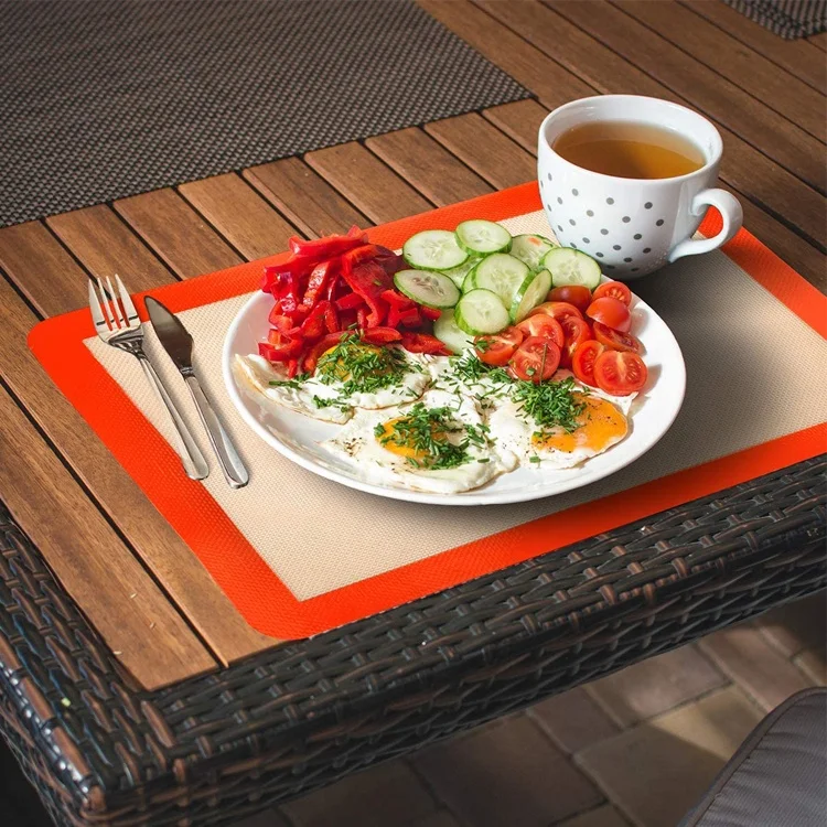 Custom Silicon Mat Kitchen Baking Non-stick Pastry Macaron Baking Mat Cookie Sheet Perforated Silicone Baking Mat