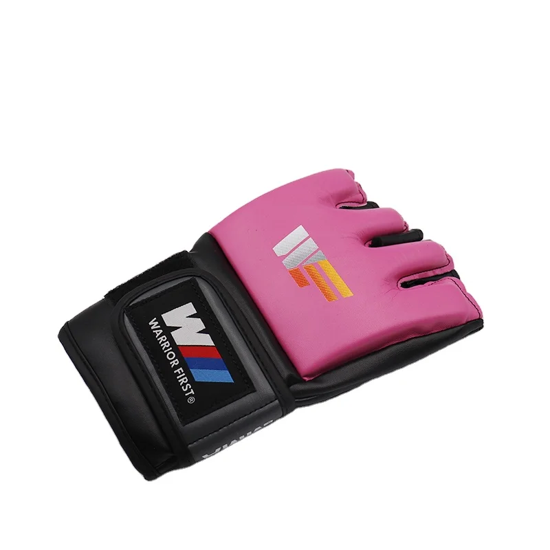 
Half Finger Boxing Gloves Soft PU Leather MMA Fighting Kick Boxing Gloves Karate Muay Thai Training Workout Gloves 