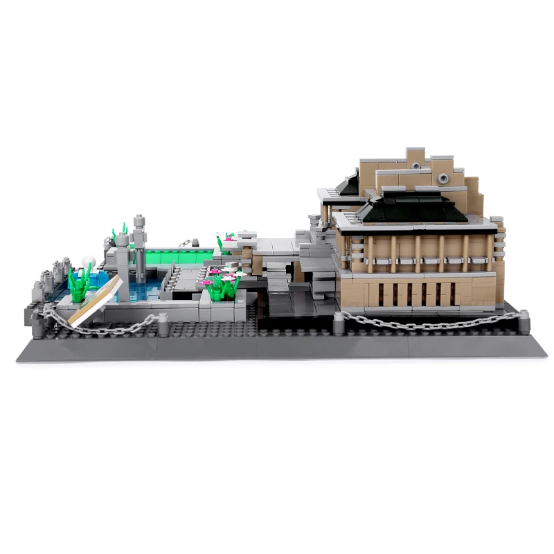 5226 World Famous Custom Building Blocks Japan Tokyo Imperial Hotel DIY Assemble Educational Building Block Toys for Kids Gift