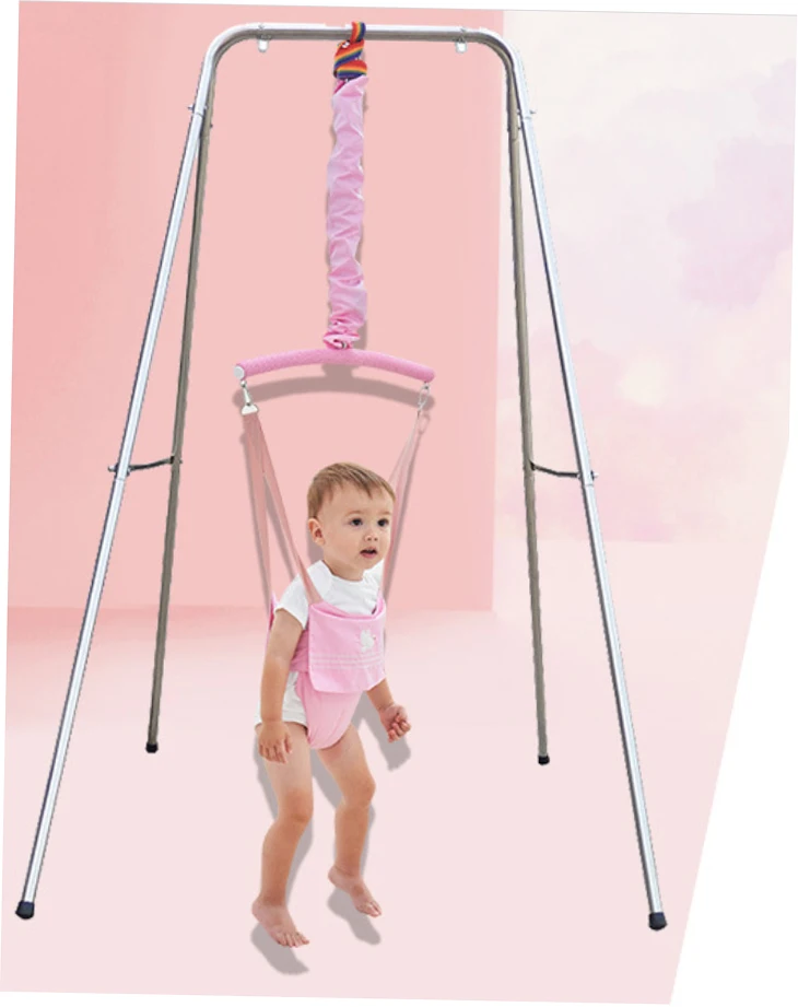 High quality fun seat outdoor baby jumper with stand baby bouncer easy set up