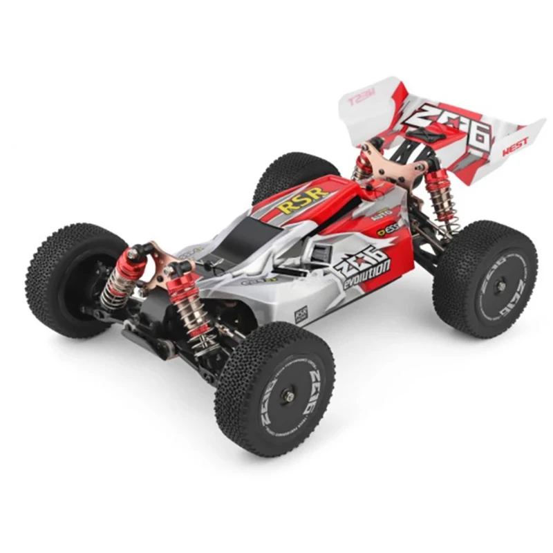 
WLtoys 144001 1/14 2.4G Racing Remote Control Car Competition 60 km/h Metal Chassis 4wd Electric RC Formula Car USB Charging 