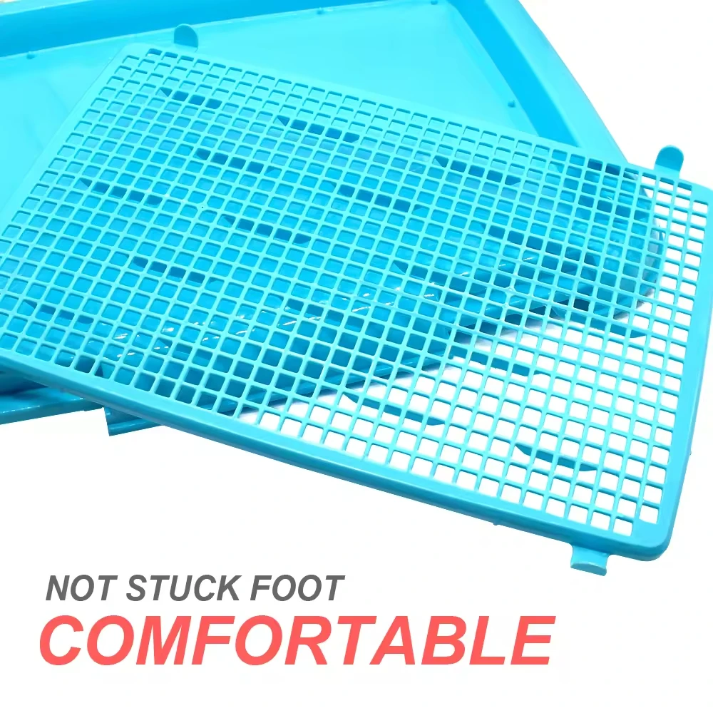 MMG Eco Friendly Pet Dog Toilet Dog Puppy Potty Training Tray Indoor Pet Dog Toilet With Anti-Splash Fence