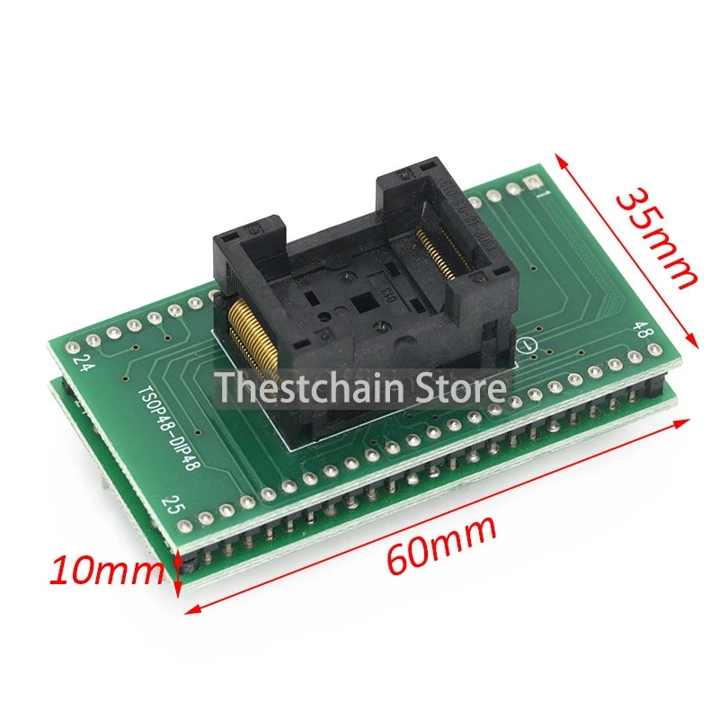 Top Quality TSOP48 to DIP48 adapter,TSOP48 test socket 0.5mm Pitch RT809F RT809H & for XELTEK USB Programmer