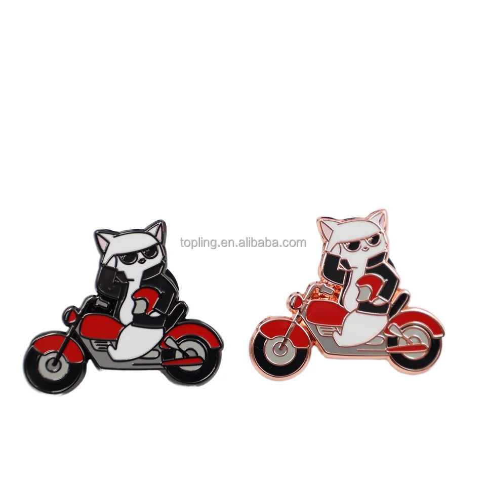 OEM Professional Manufacturer Custom Rose gold plated glitter Enamel Pins Modern Metal Badge Clothes Pins Multiple Paint Colors