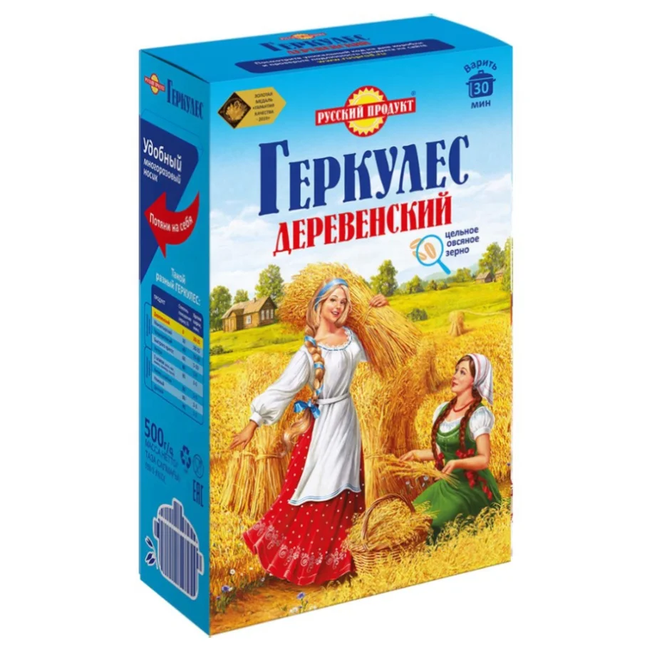 
Derevensky Hercules oatmeal, buy wholesale in Russian store 