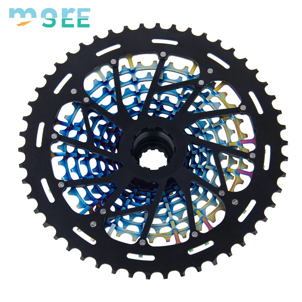 Seemore 10-50T/10-52T MTB Cassette Lightweight 8-12 Durable Bracket Speed Ultra-light Bike Cassette