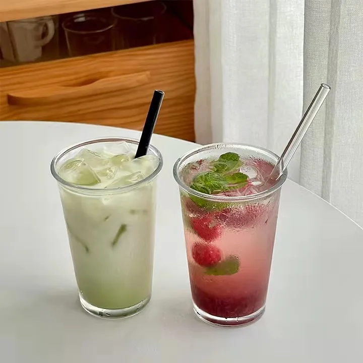 370ml creative letter glass milk juice coffee water cup large capacity