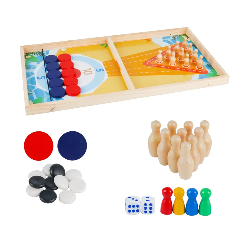 Multi-function Chess Puzzle Two-player Battle Board Game Montessori Toy