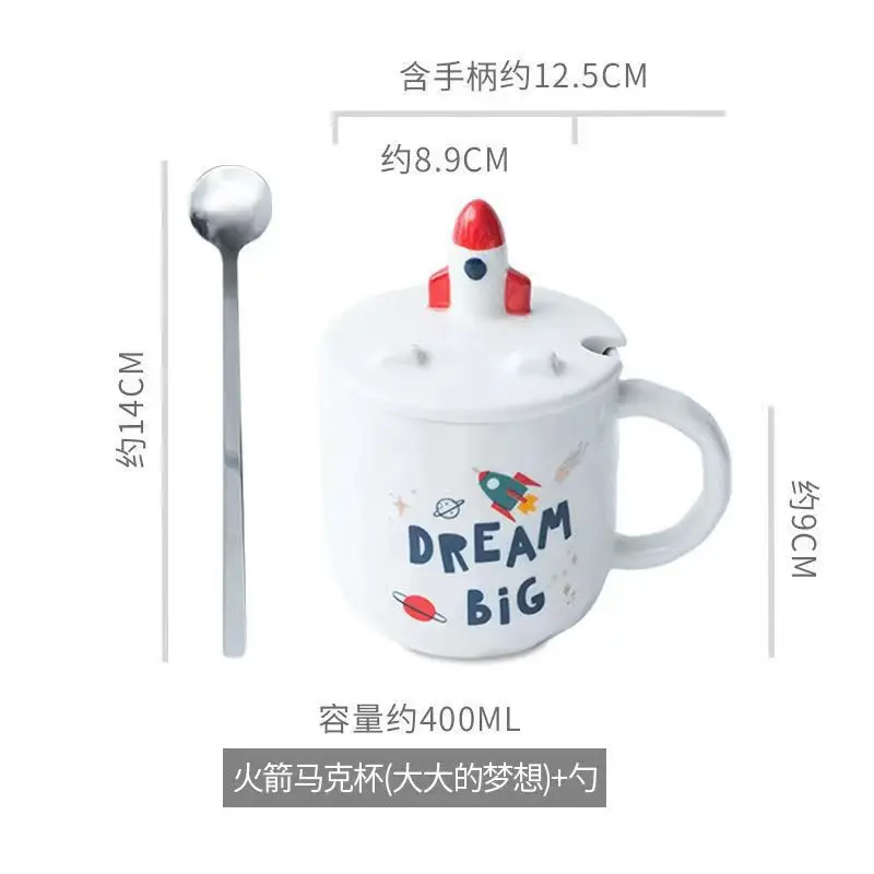 Custom wholesale 2024 new arrival astronaut planet ceramic mug creative design coffee mug for holiday gifts