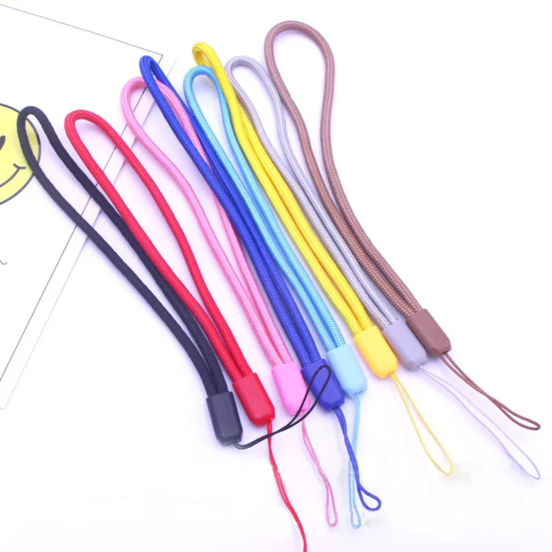 Colorful Wrist Strap Nylon Phone Rope Water Cup Work Permit Lanyard Umbrella Hanging Rope DIY Rope