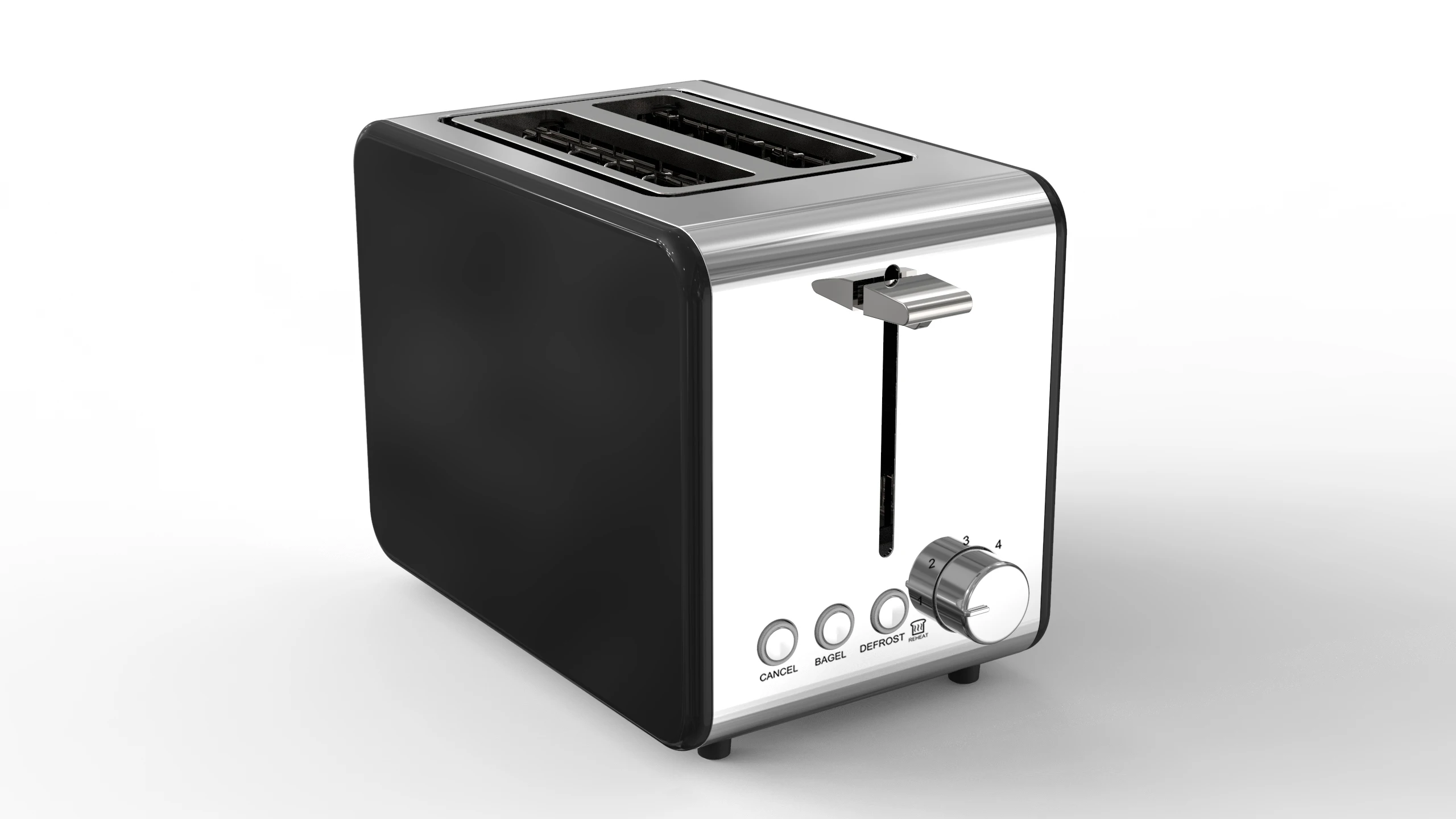 Бытовая Автоматическая выдвижная духовка Тостер 2 ломтика машина для хлеба тостер