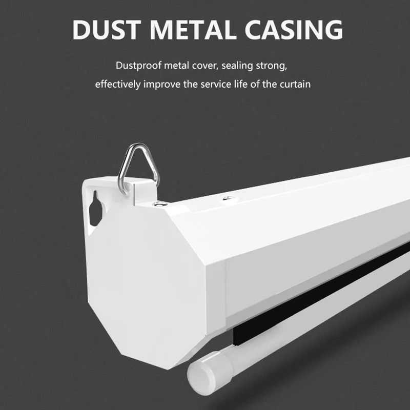 Electric White fiber 72 Inch 16:9 Projector Screen Motorized Roll Remote control lifting Projection Screens