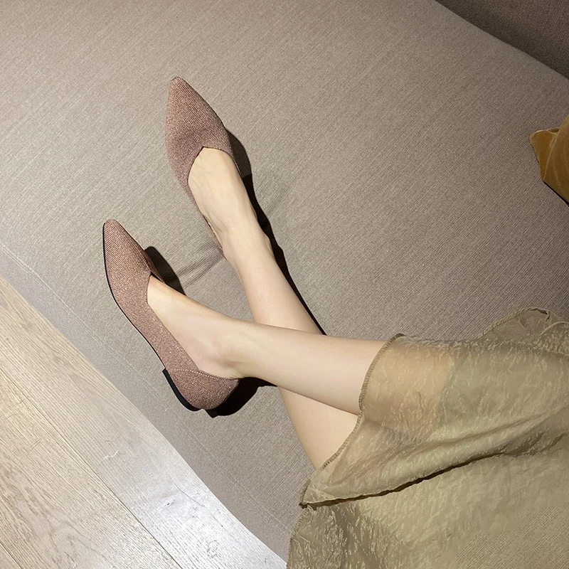 Myway Cheap Ladies Beautiful Shoes Women Flat Shoes Comfortable Flat Shoes Female