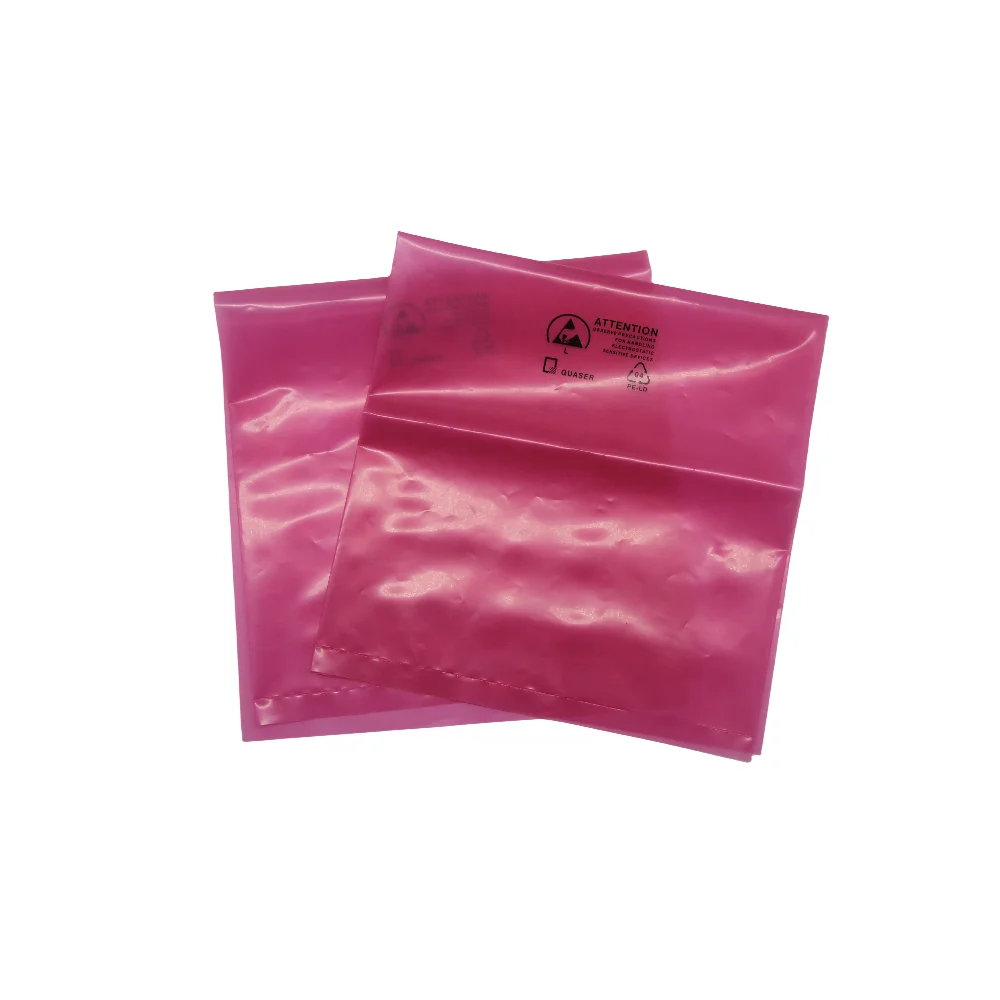 Custom Package 2 Mil 4 Mil Pink PE Plastic Poly Zipper Bags Red Pink Resealable Zip Lock Seal for Food Print Industry