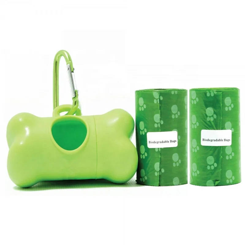 
En13432 PLA Eco 100% Corn Starch Based Compostable Biodegradable Dog Waste Poo Bags 