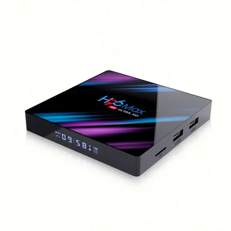 Приставка Смарт-ТВ H96 MAX Android 9 0 4 + 64 ГБ 4K