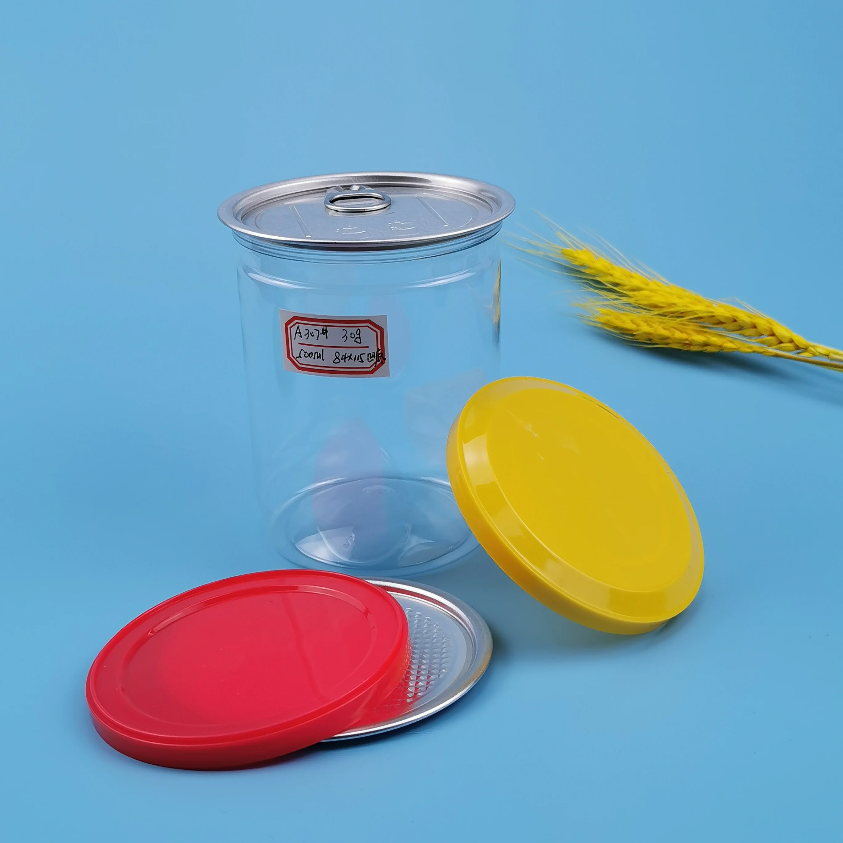 Wholesale 10 oz plastic jar 16 oz plastic jars with lids 8oz