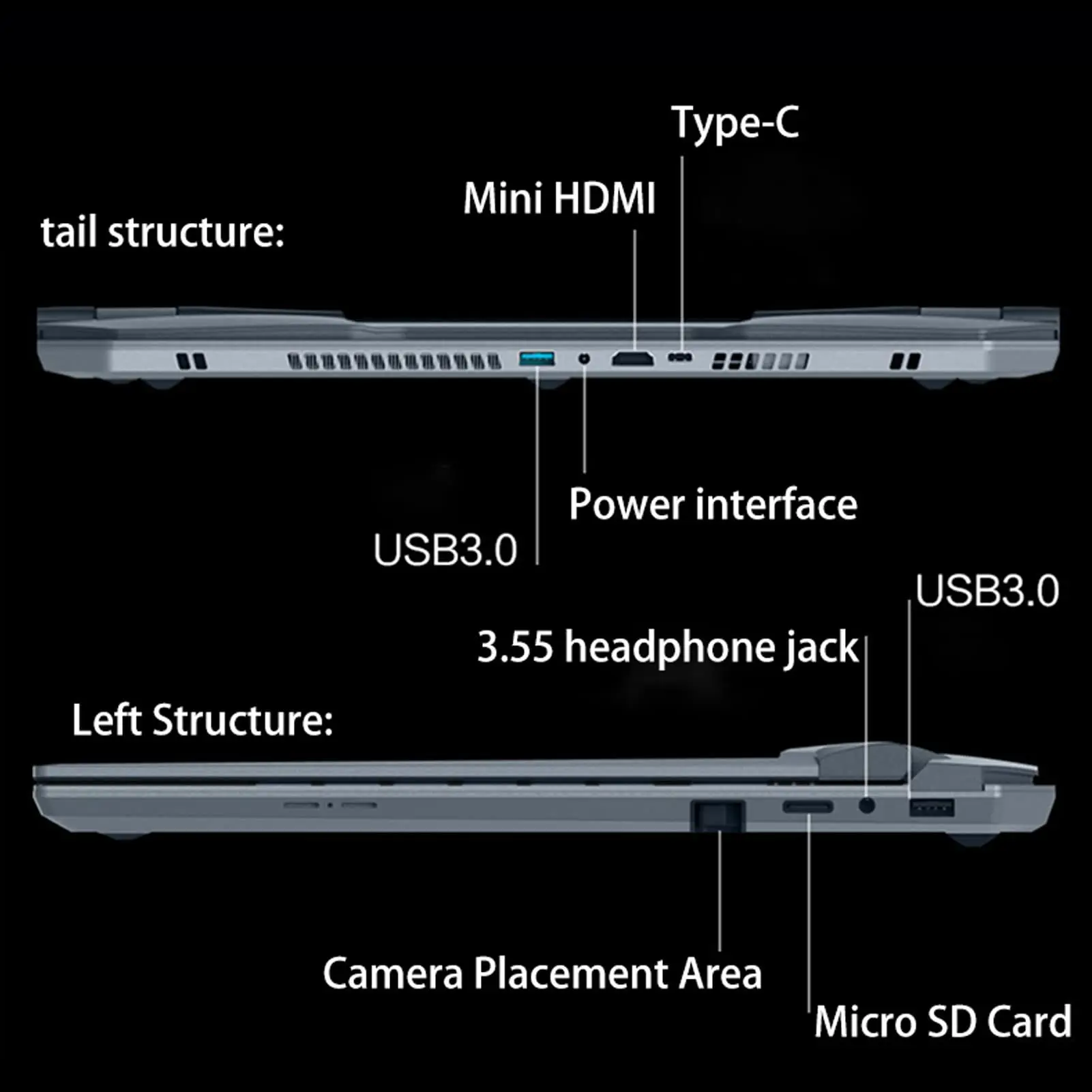 CRELANDER Gamer Notebook Computer 16 Inch 2.5K IPS Screen Intel Celeron N5105 Gaming Laptop With Blue Switch Mechanical Keyboard