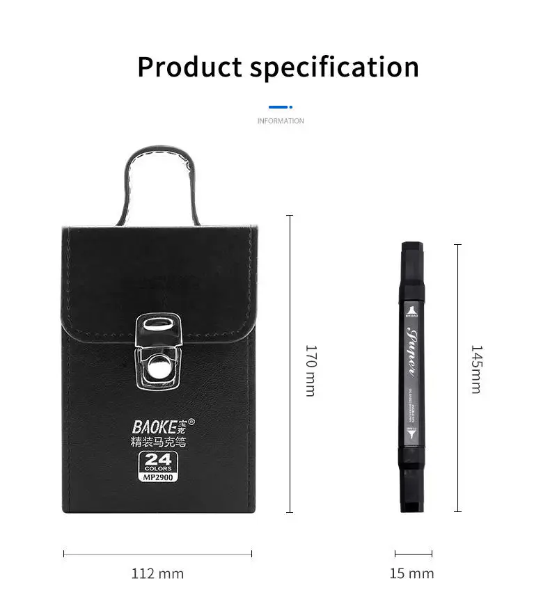Bulk Sale Of Oily Permanent Paint Double Tip Color Art Painting Special Marker Pen Set