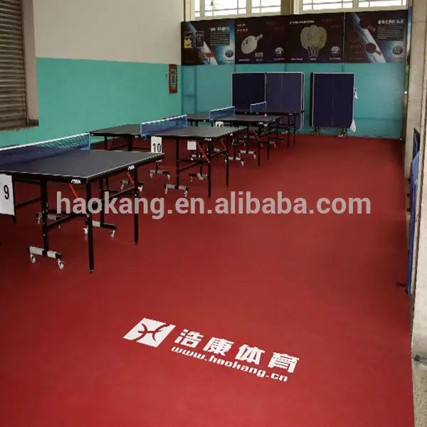durable indoor PVC table tennis flooring