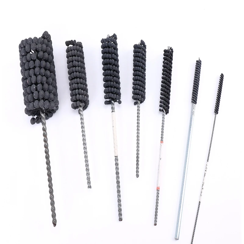 Factory Supply Abrasive Polishing Flex Piston Grinding Silicon Carbide Ball Head Brush Tube Inner Wall Rust Removal Ball Brush
