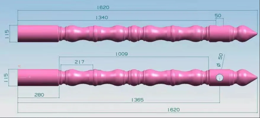 European Romanesque Concrete Railing Plastic wood pillar  Mold Suitable for Guardrail Column and Handrail