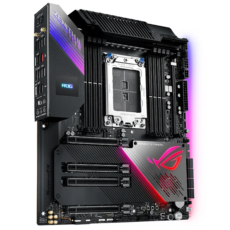 Быстрая Доставка Оптом ROG ZENI TH II EXTREME ALPHA Z2E поддержка CPU вискоза 3970X/3990X(AMD TRX40/ Socket sTRX4)